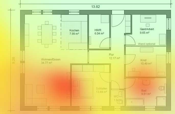 Heatmap Belastung EMF