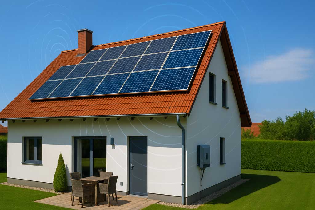 Elektrosmog PV Anlage Dach