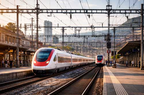 Zug Bahn Oberleitung Elektrosmog